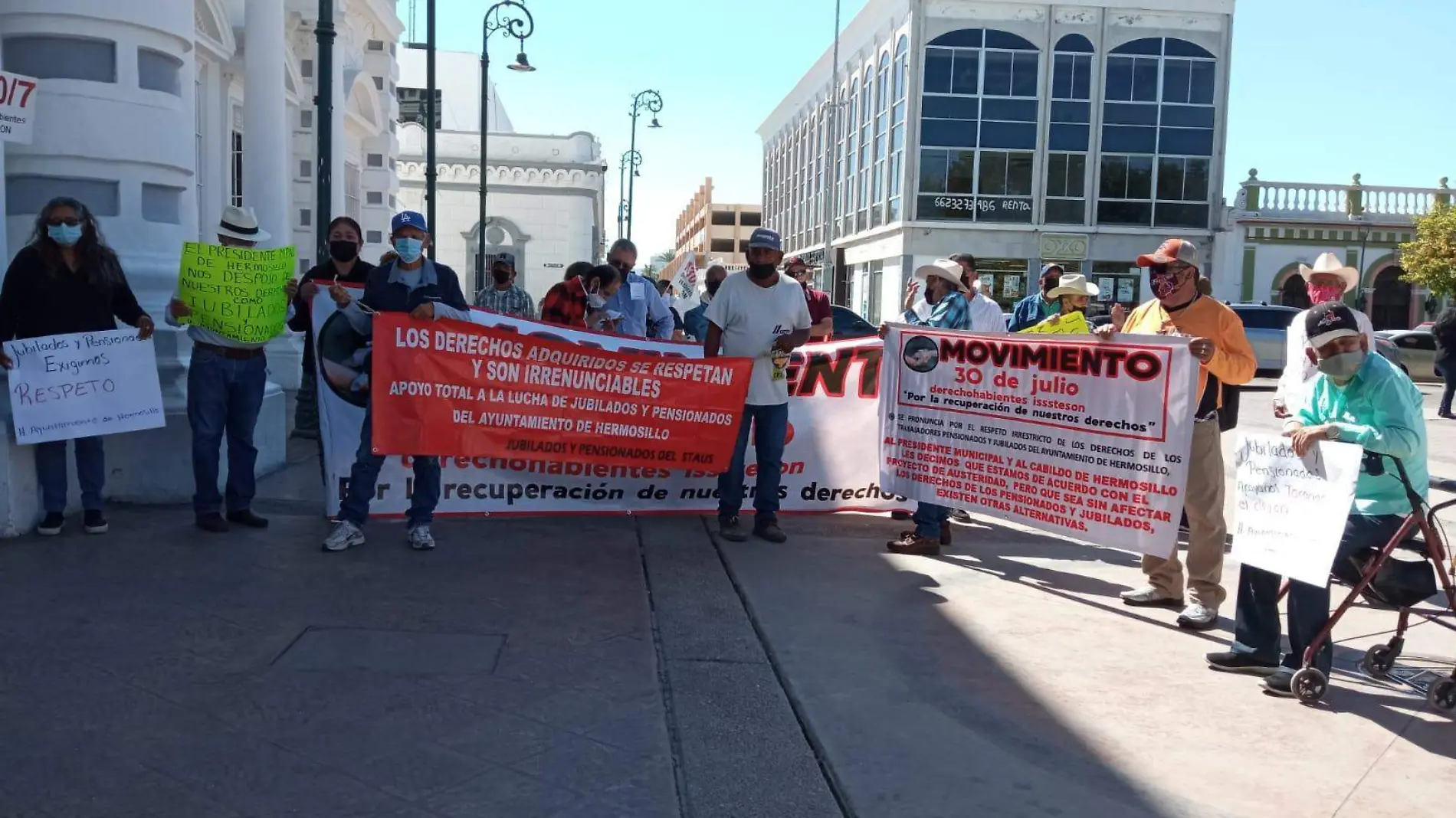 jubilados y pensionados del Ayuntamiento de Hermosillo